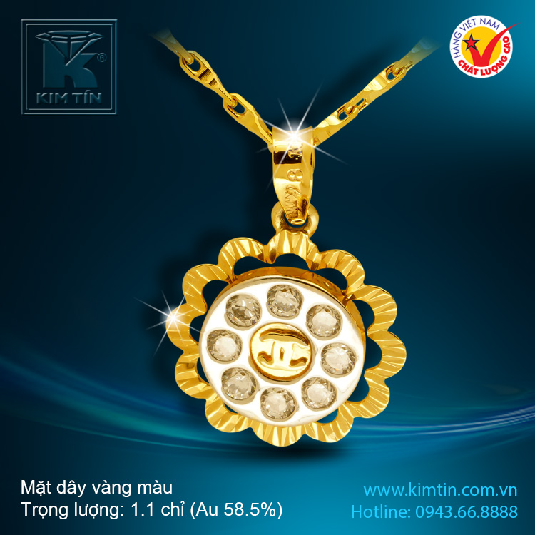 Mặt dây vàng 14K