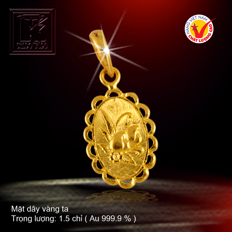 Mặt dây vàng 24K