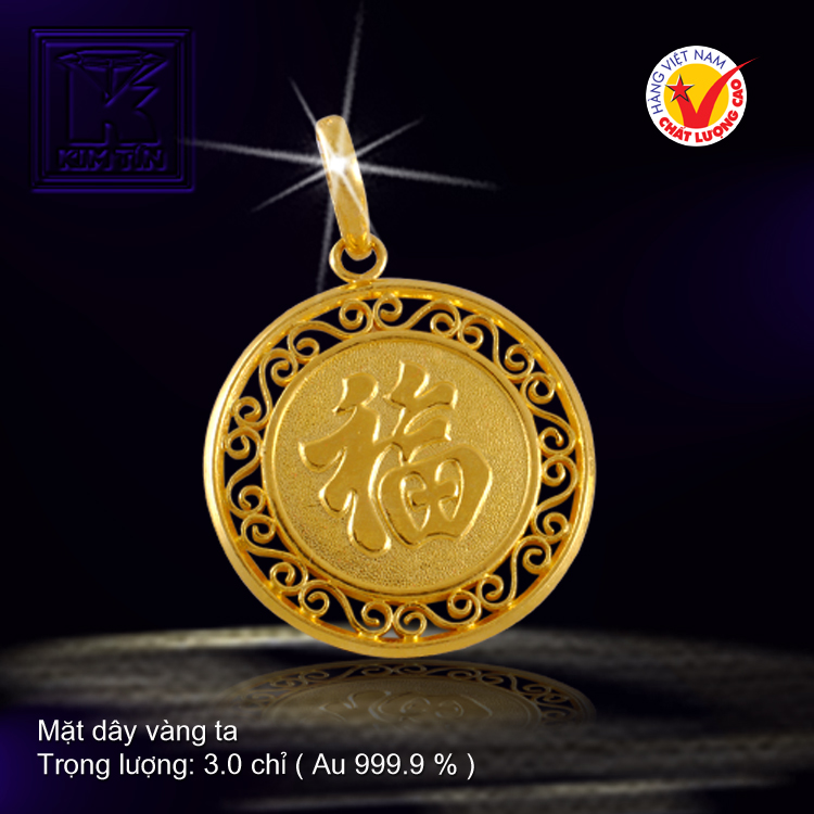 Mặt dây vàng 24K