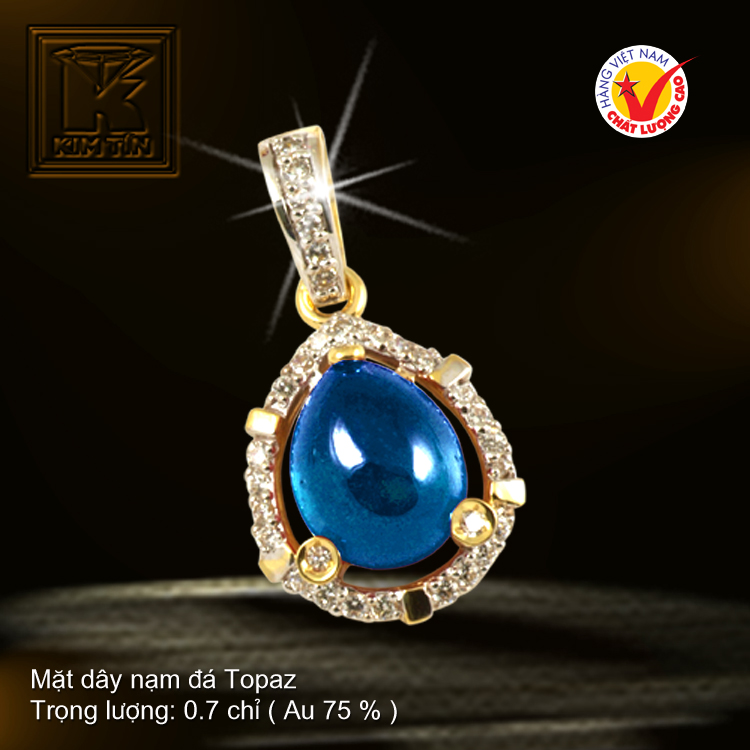 Mặt dây vàng 18 K