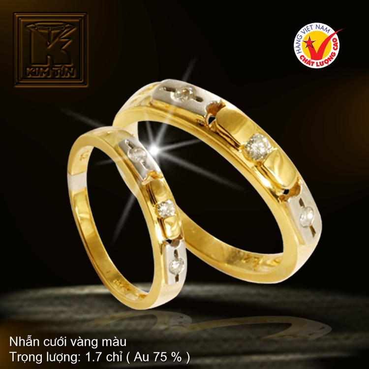 Nhẫn cưới vàng 18K