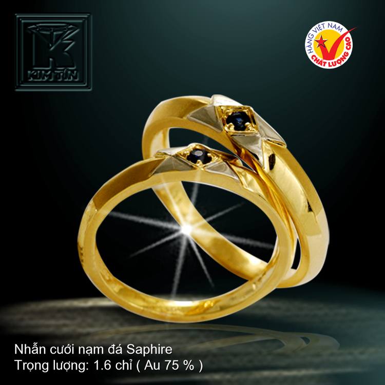 Nhẫn cưới vàng 18K