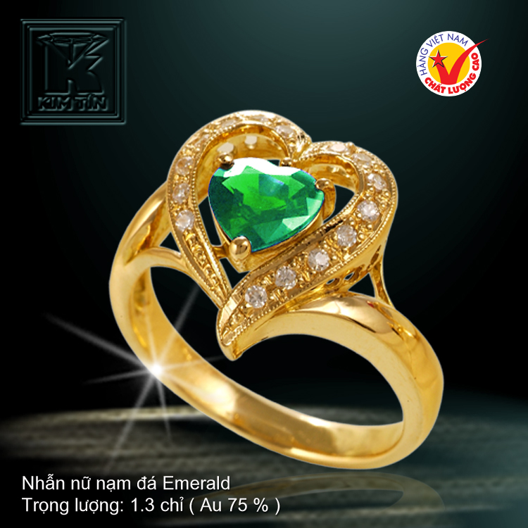 Nhẫn nữ vàng màu 18K