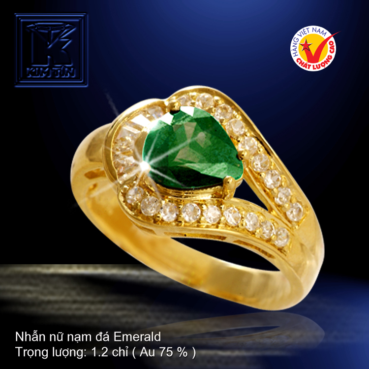 Nhẫn nữ vàng màu 18K