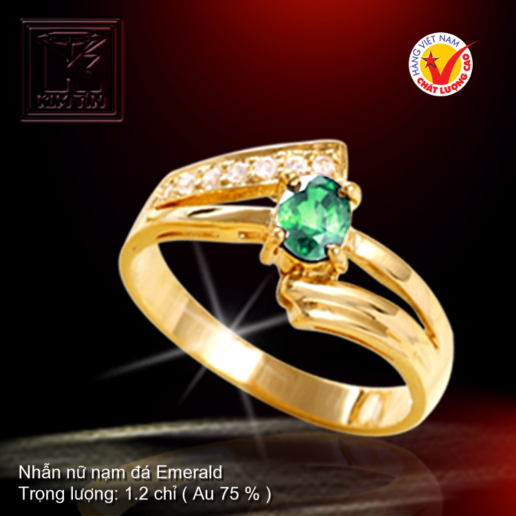 Nhẫn nữ vàng màu 18K