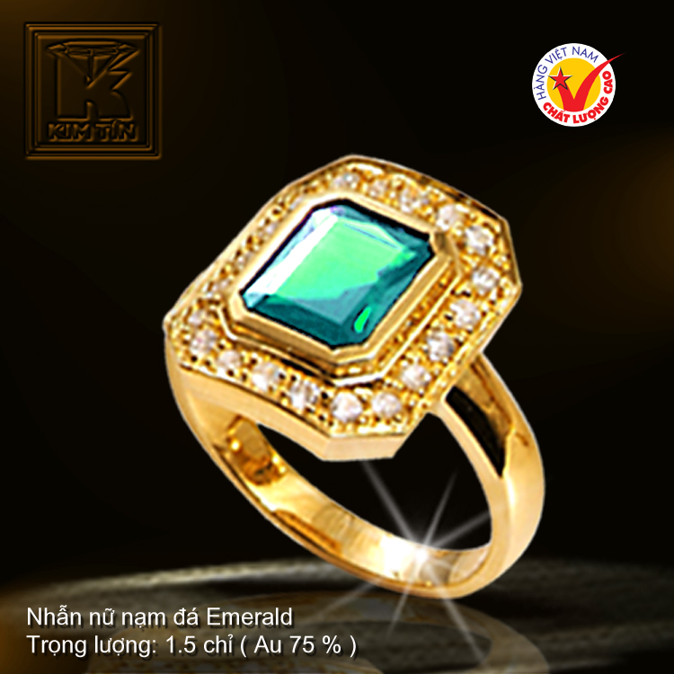 Nhẫn nữ vàng màu 18K