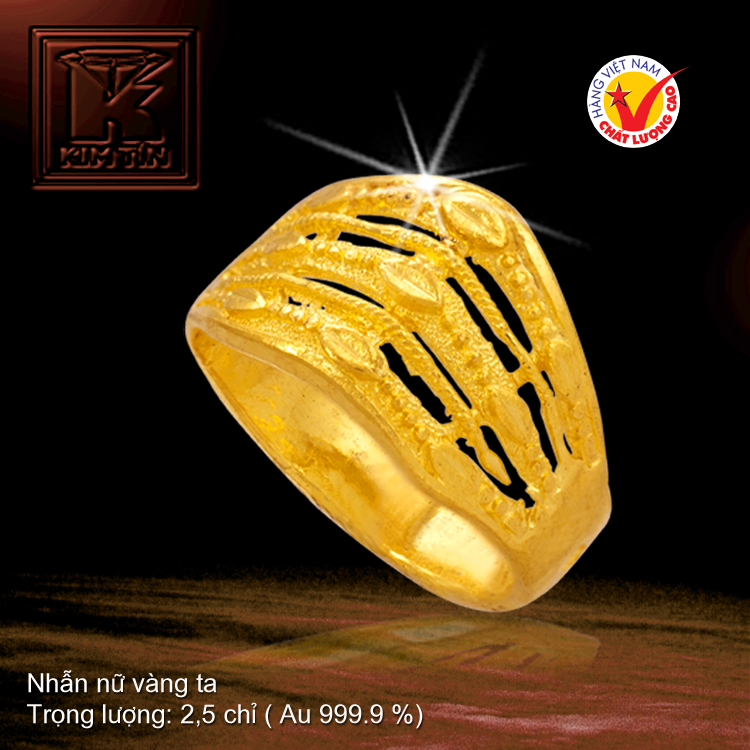 Nhẫn nữ vàng 24K