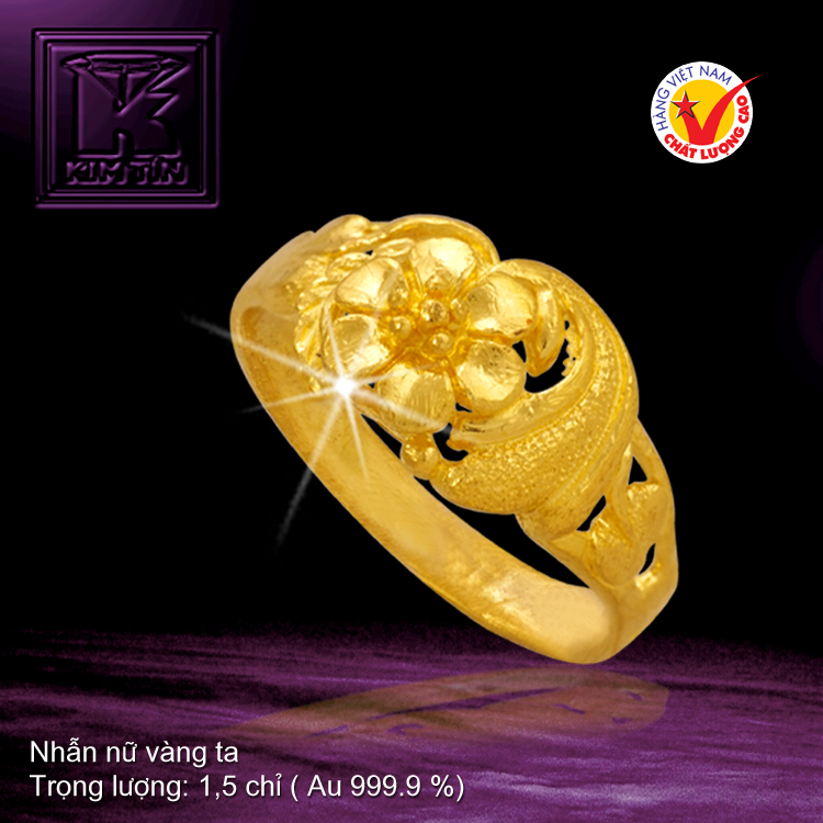 Nhẫn nữ vàng 24K