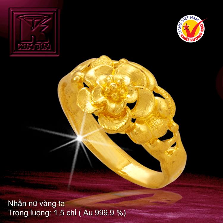 Nhẫn nữ vàng 24K