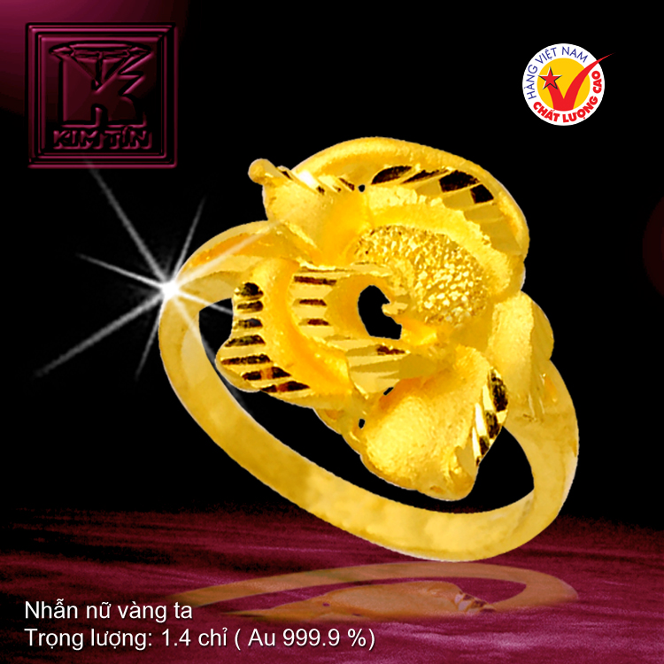 Nhẫn nữ vàng 24K