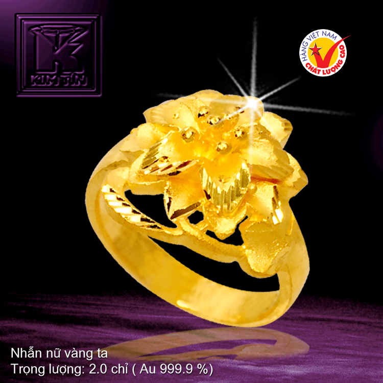 Nhẫn nữ vàng 24K