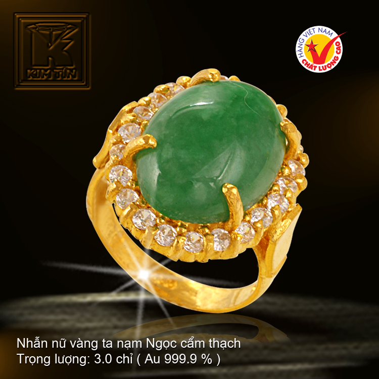 Nhẫn nữ vàng 24 K