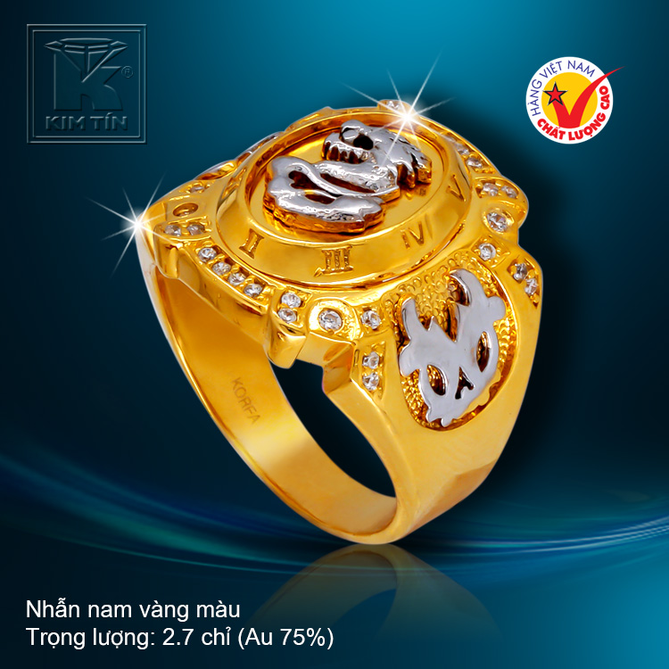 Nhẫn nam vàng 18k