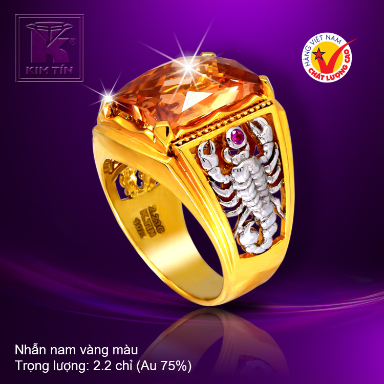 Nhẫn nam vàng 18k