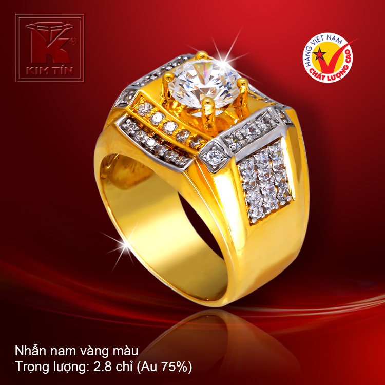 Nhẫn nam vàng 18k