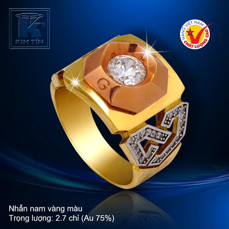 Nhẫn nam vàng 18k