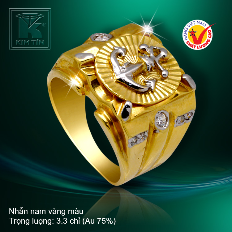 Nhẫn nam vàng 18k