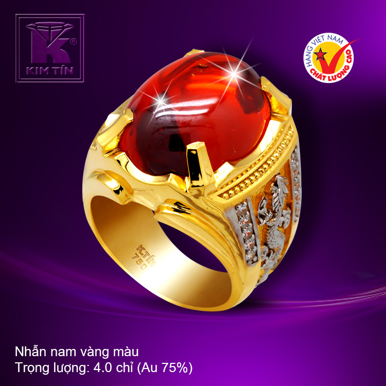 Nhẫn nam vàng 18k