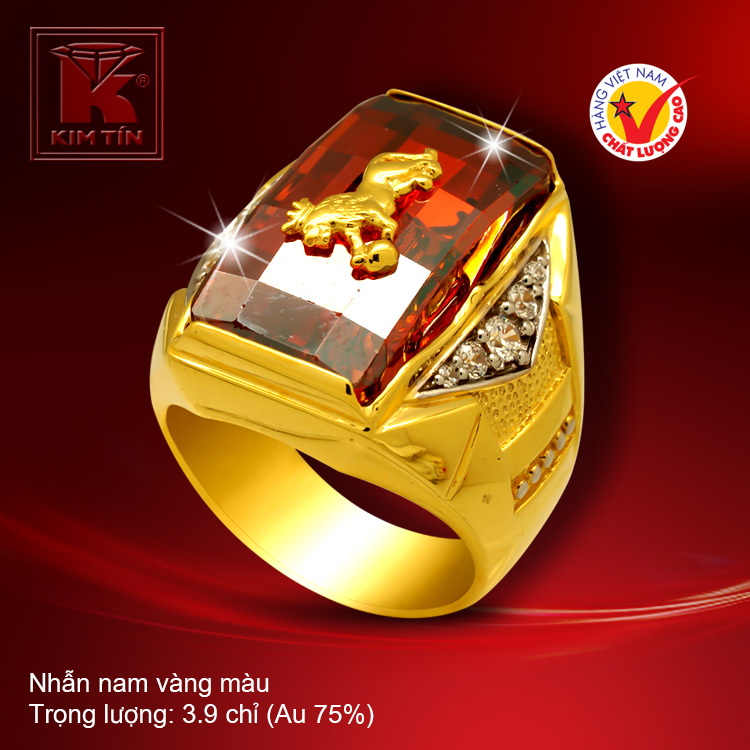 Nhẫn nam vàng 18k