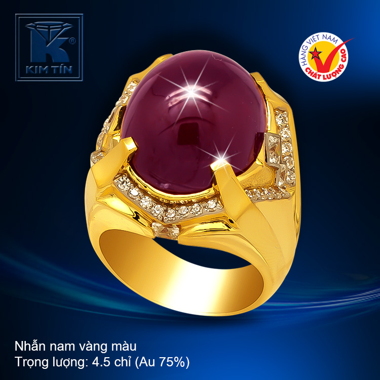 Nhẫn nam vàng 18k