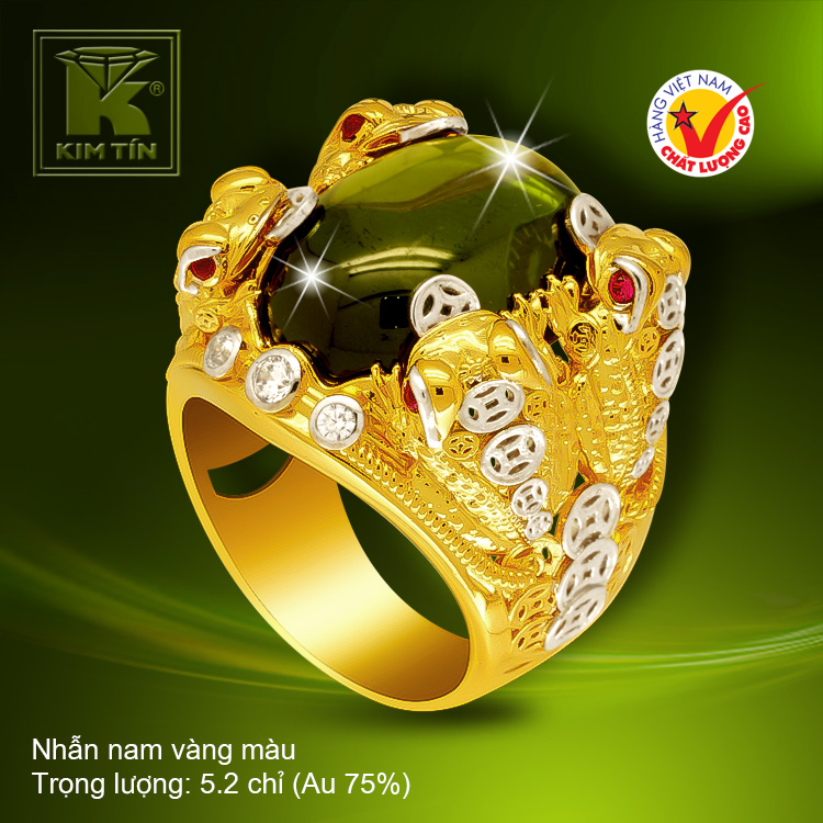 Nhẫn nam vàng 18k