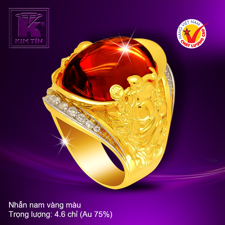 Nhẫn nam vàng 18k