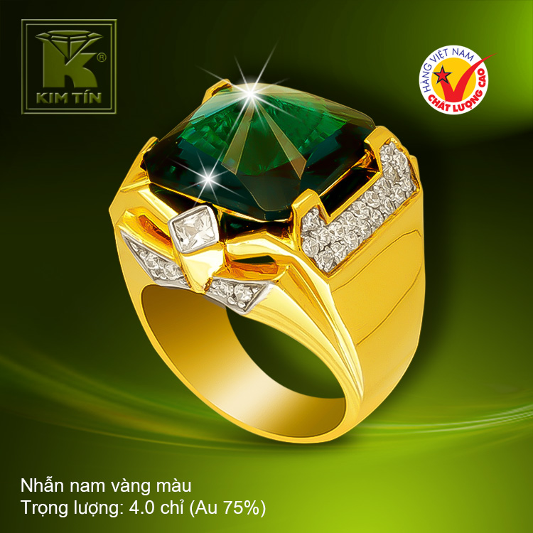 Nhẫn nam vàng 18k