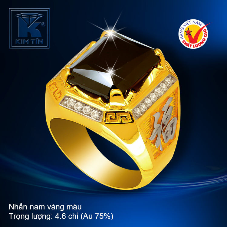 Nhẫn nam vàng 18k