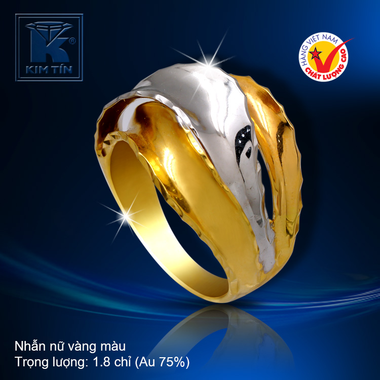 Nhẫn nữ vàng màu 18k