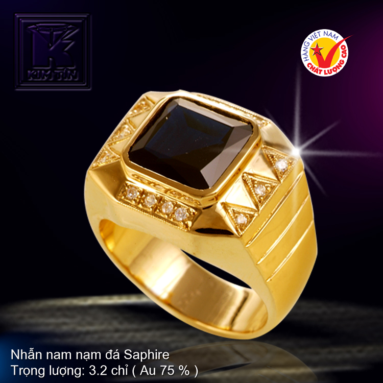 Nhẫn nam vàng 18K