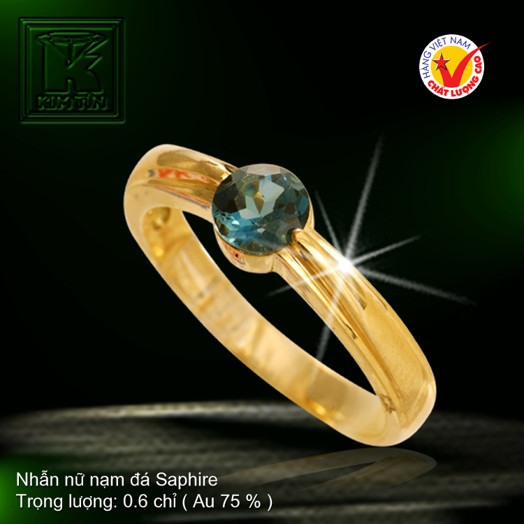 Nhẫn nữ vàng màu 18K