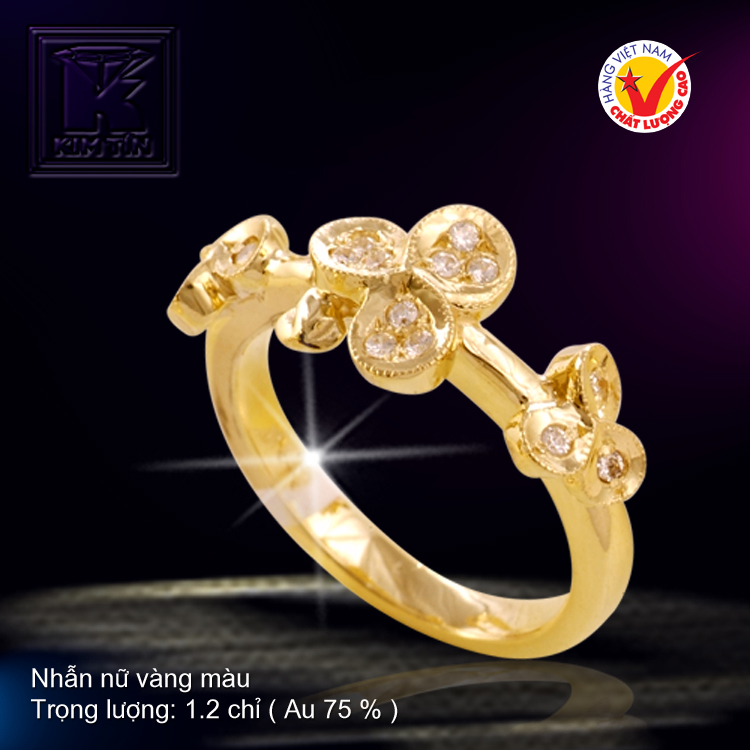 Nhẫn nữ vàng màu 18K