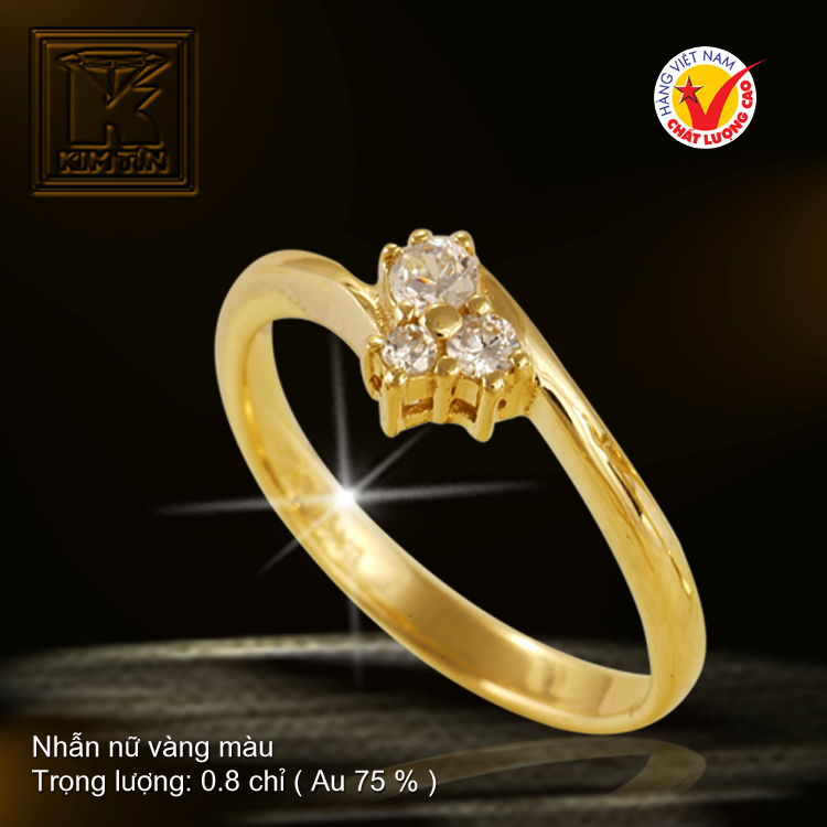 Nhẫn nữ vàng màu 18K