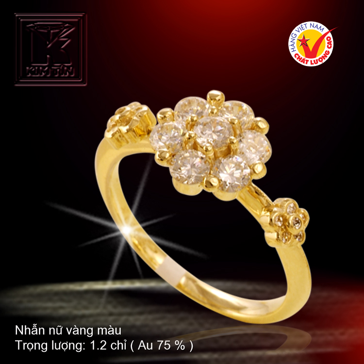 Nhẫn nữ vàng màu 18K