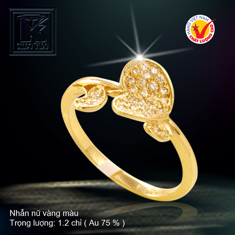 Nhẫn nữ vàng màu 18K